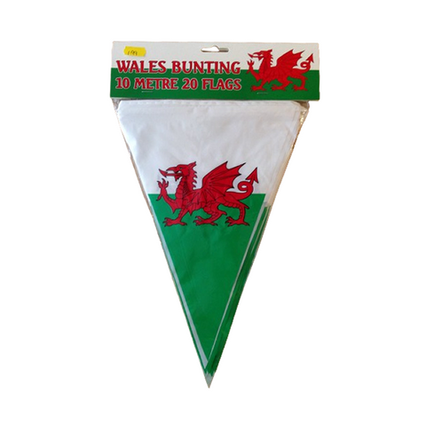 Welsh Dragon bunting -   Baneri'r Ddraig Gymreig