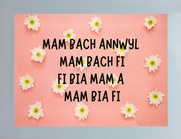 Print Mam Bach Annwyl Pinc
