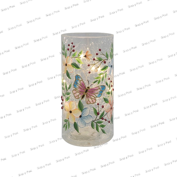 Crackle Pretty Butterfly LED Lamp