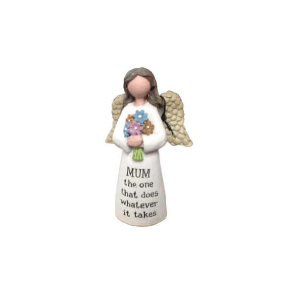 Angel pottery figurine