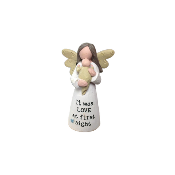 Angel pottery figurine