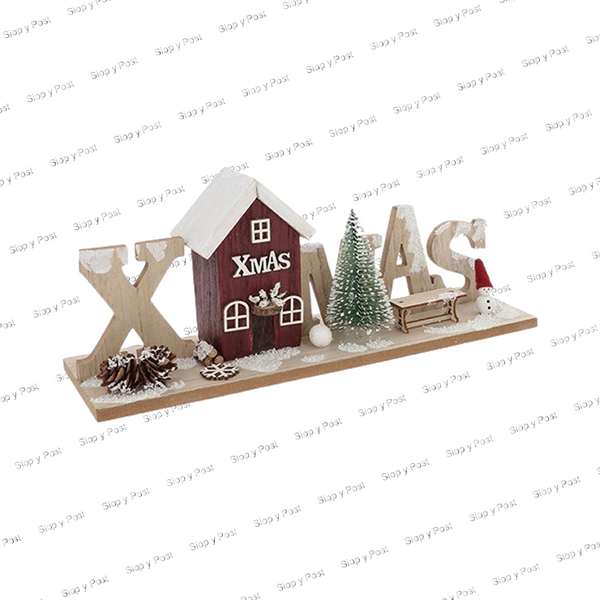 Spring Folk Art Cottages - Christmas