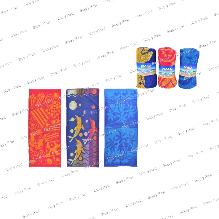 125cm x 60cm Jacquard Beach Towel