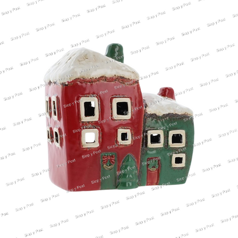 Pottery Christmas cottages