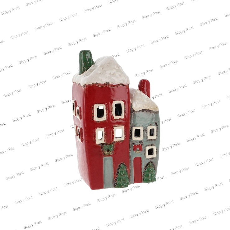 Pottery Christmas cottages