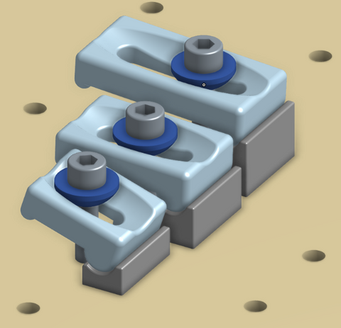 CNC clamps assembly image