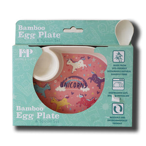 Plât Ŵy Bamboo | Bamboo Egg Plate