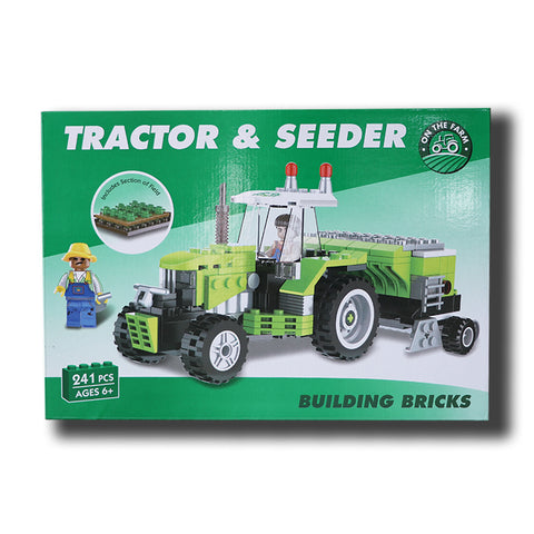 Set Lego Tractor a Pheiriant Hadu | Lego Tractor & Seeder Set