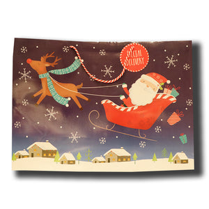 Gift Bag - Santa flying sleigh