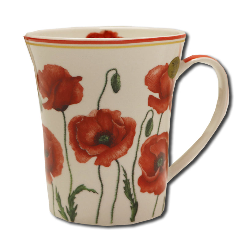 Mwg Popis Coch | Poppies Mug