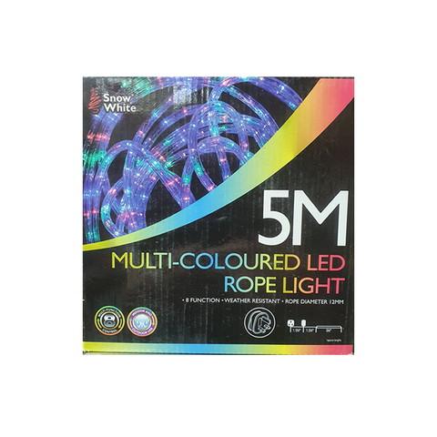 Golau Rhaff LED Aml-liw - Multi-coloured LED Rope Light