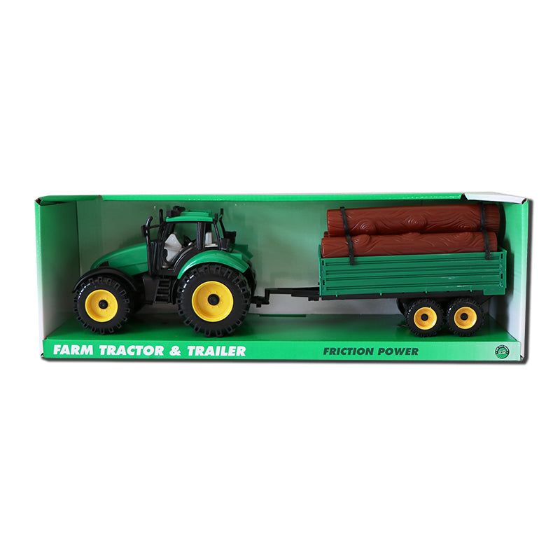 Tractor a Threlar Coed | Tractor & Log Trailer