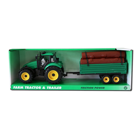 Tractor a Threlar Coed | Tractor & Log Trailer