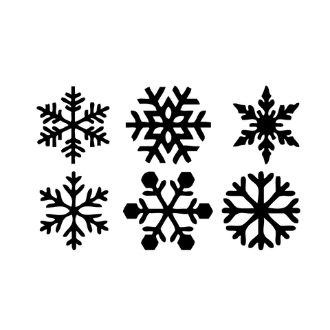 Graffeg Plu Eira Nadolig - Christmas Snowflakes Graphic - SVG Download
