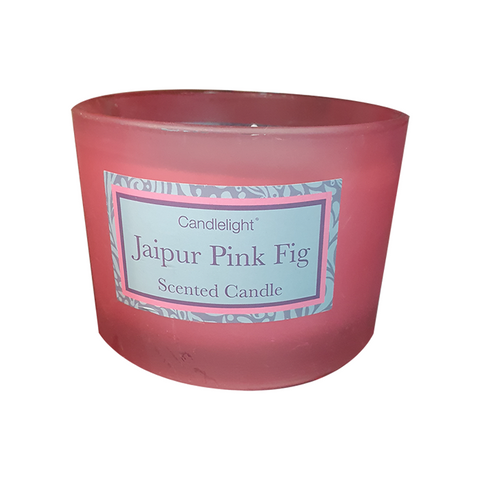 Canwyll Ffig Pinc Jaipur - Jaipur Pink Fig Candle