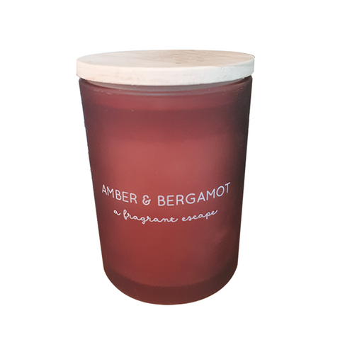 Canwyll Ambr a Bergamot - Amber & Bergamot Candle