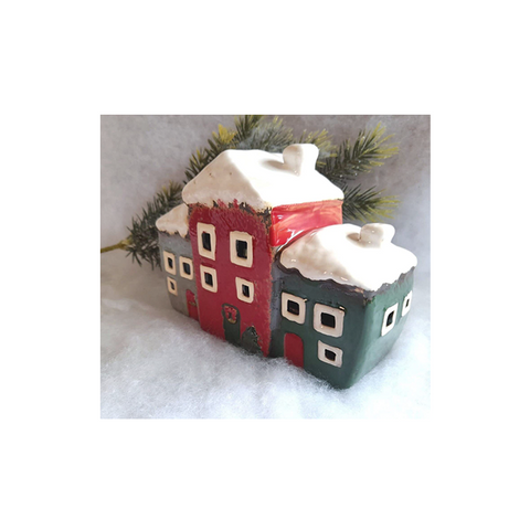 Pottery Christmas cottages