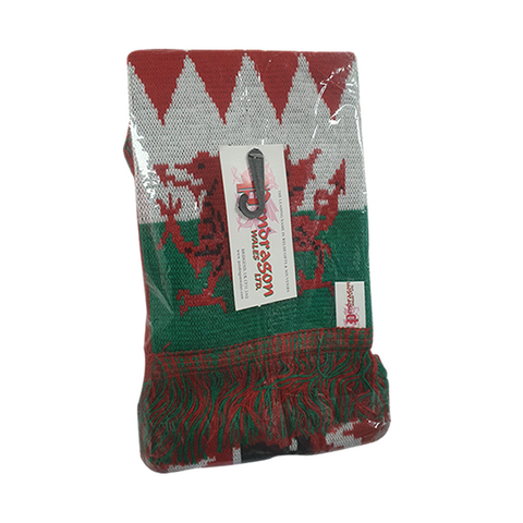 Welsh Dragon scarf- Sgarff Ddraig Gymreig