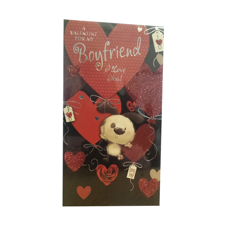 Cerdyn St Valentine Card - Boyfriend